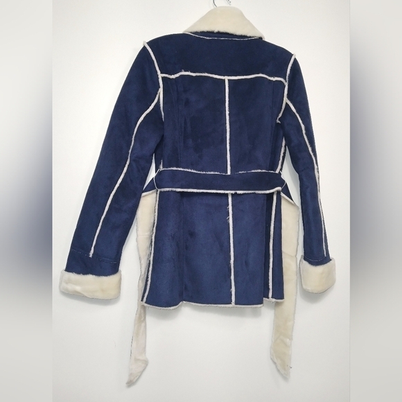 WILSONS LEATHER SHERPA JACKET - Penny Lane Y2K does 70’s - Picture 3 of 6